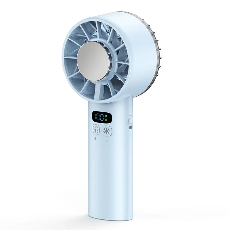 Zensonic FrostBreeze Pro: High-Speed Handheld Cooling Fan with Ice Compress – Instant Refreshment, Anywhere You Go!